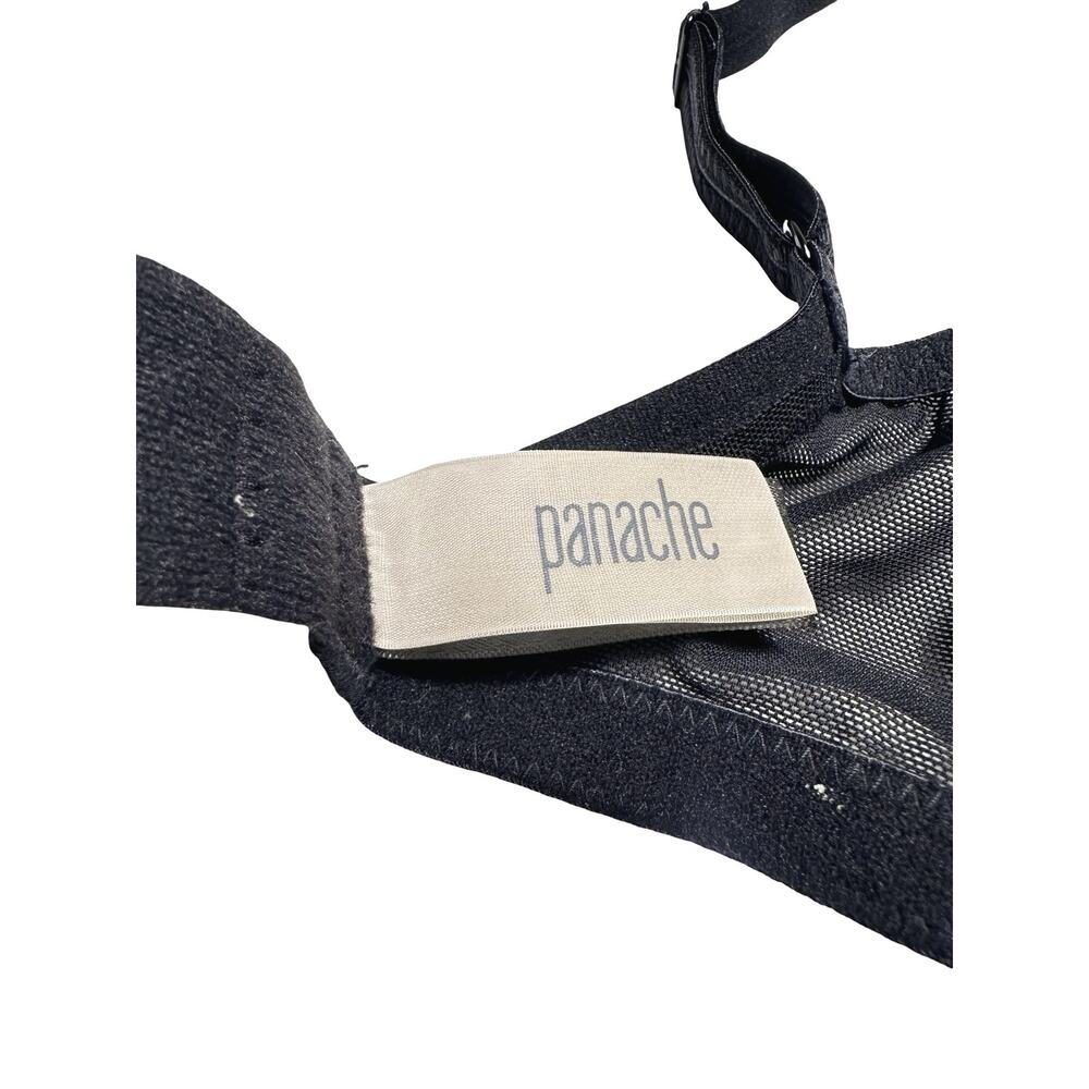 Panache Black Lace Full Coverage Un-padded Bra UK/US 30G - Picture 7 of 12